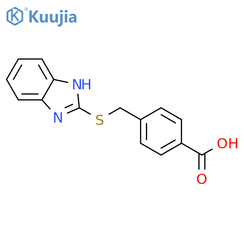 4-(1H-1,3-Benzodiazol-2-ylsulfanyl)methylbenzoic Acid structure