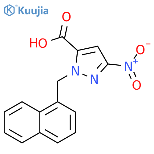 1H-Pyrazole-5-carboxylic acid, 1-(1-naphthalenylmethyl)-3-nitro- structure