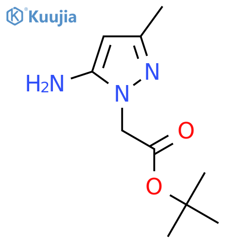 tert-Butyl 2-(5-amino-3-methyl-1H-pyrazol-1-yl)acetate structure