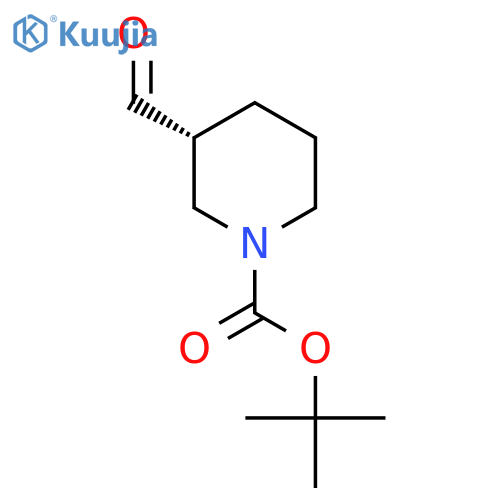 tert-butyl (3R)-3-formylpiperidine-1-carboxylate structure