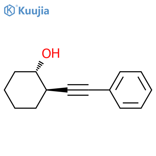 (1S,2R)-2-(2-phenylethynyl)cyclohexan-1-ol structure