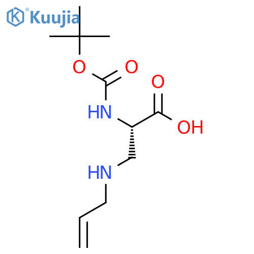 (2S)-2-[(2-methylpropan-2-yl)oxycarbonylamino]-3-(prop-2-enylamino)propanoic Acid structure
