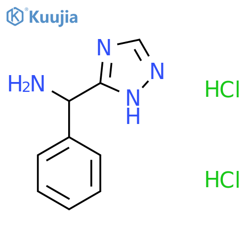 Phenyl(4H-1,2,4-triazol-3-yl)methanamine dihydrochloride structure