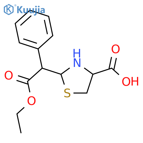 2-(2-Ethoxy-2-Oxo-1-Phenylethyl)-1,3-Thiazolidine-4-Carboxylic Acid structure