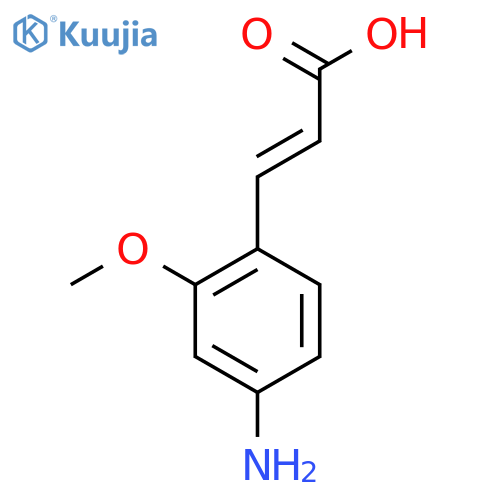 4-Amino-2-methoxycinnamic acid structure