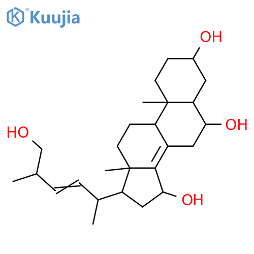 26,27-Dinorergosta-8(14),22-diene-3,6,15,25-tetrol; (3β,5α,6α,15β,22E,24ξ)-form structure