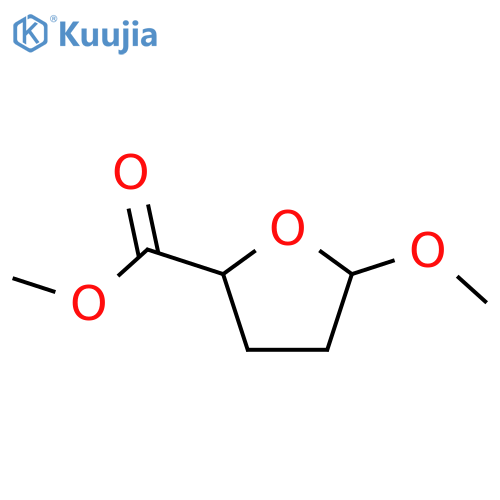 2-Furancarboxylic acid,tetrahydro-5-methoxy-, methyl ester, (2R)- structure