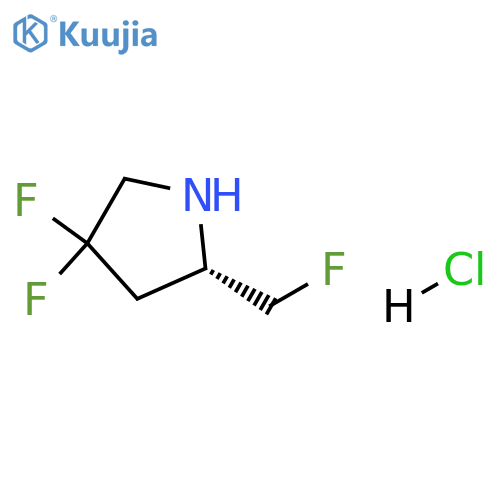 (S)-4,4-Difluoro-2-(fluoromethyl)pyrrolidine hydrochloride structure