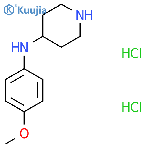 N-(4-Methoxyphenyl)piperidin-4-amine dihydrochloride structure