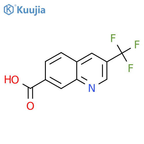 3-(Trifluoromethyl)quinoline-7-carboxylic acid structure