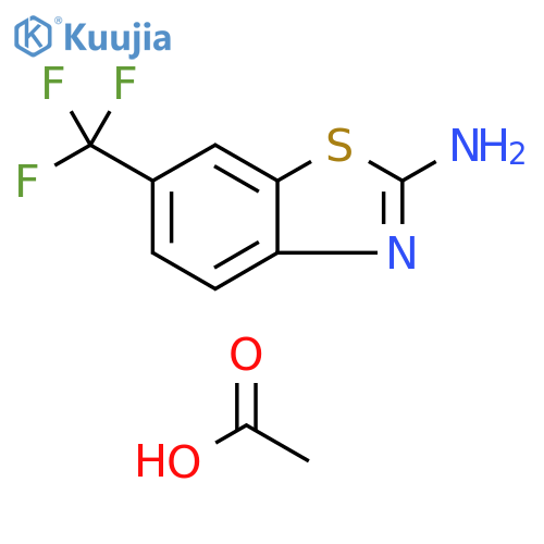 6-TrifluoroMethyl-benzothiazol-2-ylaMine Acetate structure