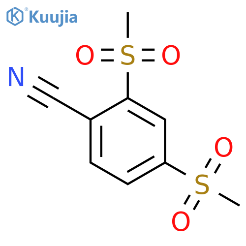 2,4-Dimethanesulfonylbenzonitrile structure