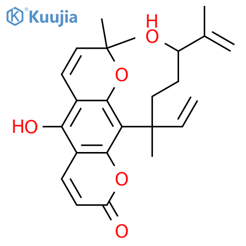 10-(1-Ethenyl-1,5-dimethyl-4-hexenyl)-5-hydroxy-8,8-dimethyl-2H,8H-benzo[1,2-b:5,4-b']dipyran-2-one; Δ5'-Isomer, 4R-hydroxy structure