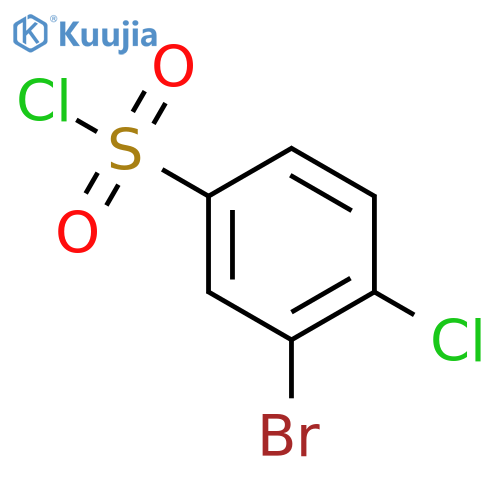 3-Bromo-4-chlorobenzene-1-sulfonyl Chloride structure