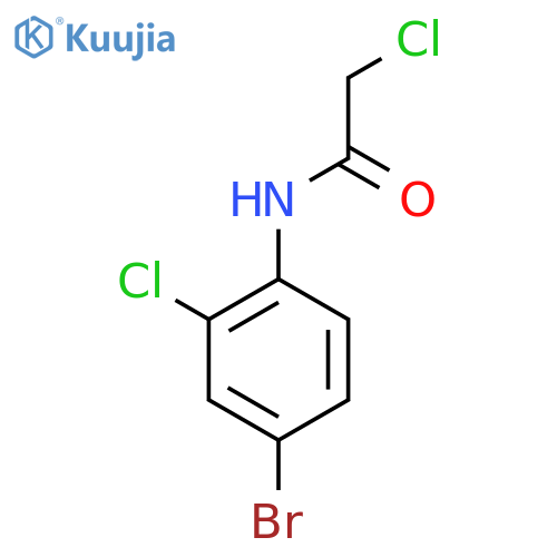 N-(4-Bromo-2-chlorophenyl)-2-chloroacetamide structure