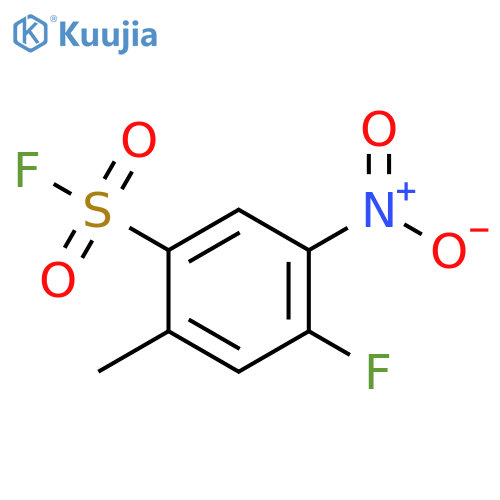 4-fluoro-2-methyl-5-nitrobenzene-1-sulfonyl fluoride structure