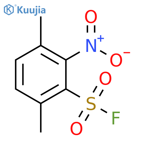 3,6-dimethyl-2-nitrobenzene-1-sulfonyl fluoride structure