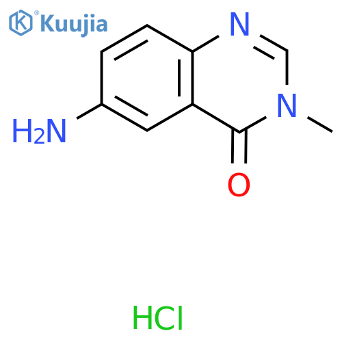 6-Amino-3-methylquinazolin-4(3H)-one hydrochloride structure