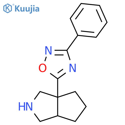 5-{octahydrocyclopentacpyrrol-3a-yl}-3-phenyl-1,2,4-oxadiazole structure