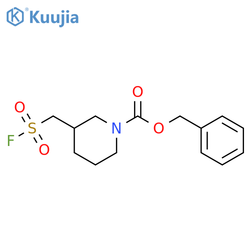 benzyl 3-(fluorosulfonyl)methylpiperidine-1-carboxylate structure