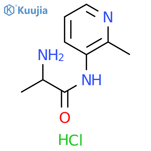 2-amino-N-(2-methylpyridin-3-yl)propanamide hydrochloride structure