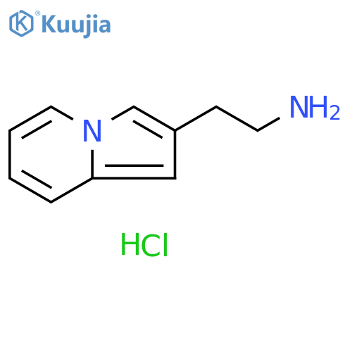 2-(indolizin-2-yl)ethan-1-amine hydrochloride structure