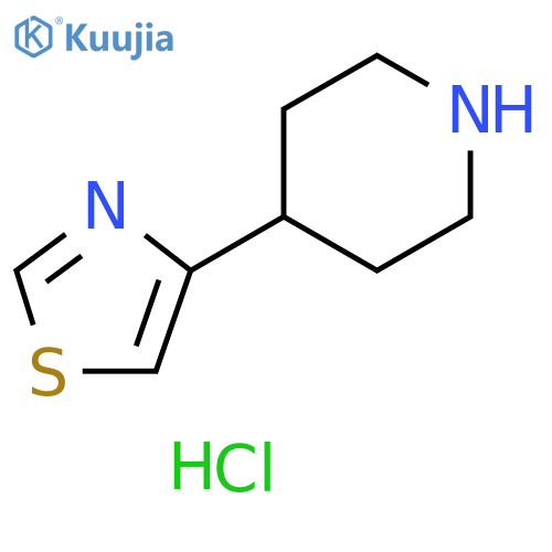 Piperidine, 4-(4-thiazolyl)-, hydrochloride (1:2) structure