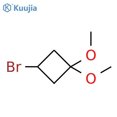 3-bromo-1,1-dimethoxycyclobutane structure