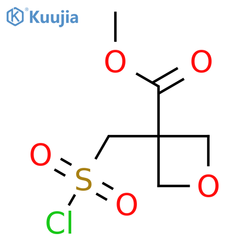 methyl 3-(chlorosulfonyl)methyloxetane-3-carboxylate structure