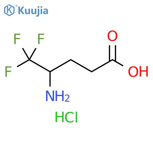 4-Amino-5,5,5-trifluoropentanoic acid hydrochloride structure