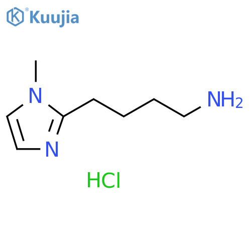 4-(1-methyl-1H-imidazol-2-yl)butan-1-amine dihydrochloride structure