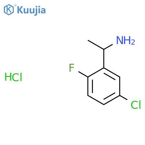 1-(5-chloro-2-fluoro-phenyl)ethanamine;hydrochloride structure
