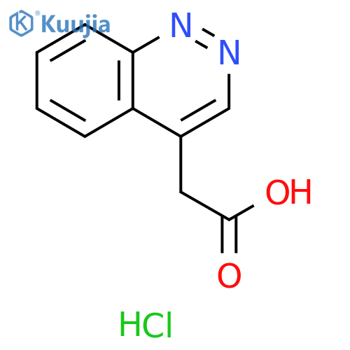 2-(cinnolin-4-yl)acetic acid hydrochloride structure