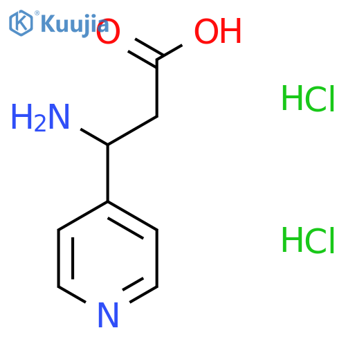 3-Amino-3-(pyridin-4-yl)propanoic acid dihydrochloride structure
