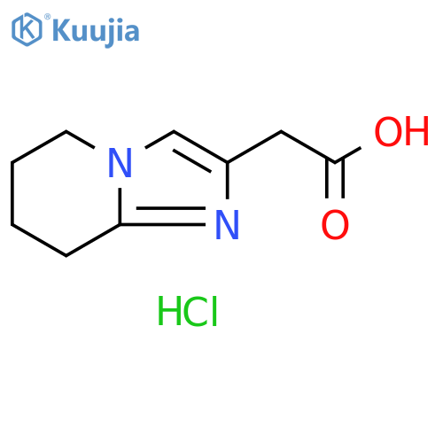 2-{5H,6H,7H,8H-imidazo1,2-apyridin-2-yl}acetic acid hydrochloride structure