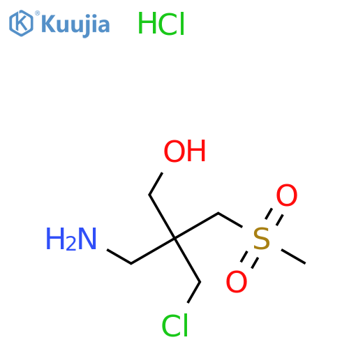 3-Amino-2-(chloromethyl)-2-(methanesulfonylmethyl)propan-1-ol hydrochloride structure