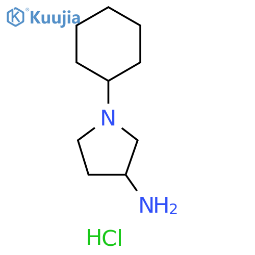 1-cyclohexylpyrrolidin-3-amine hydrochloride structure