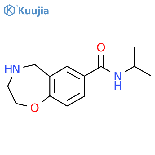 N-Isopropyl-2,3,4,5-tetrahydrobenzo[f][1,4]oxazepine-7-carboxamide structure