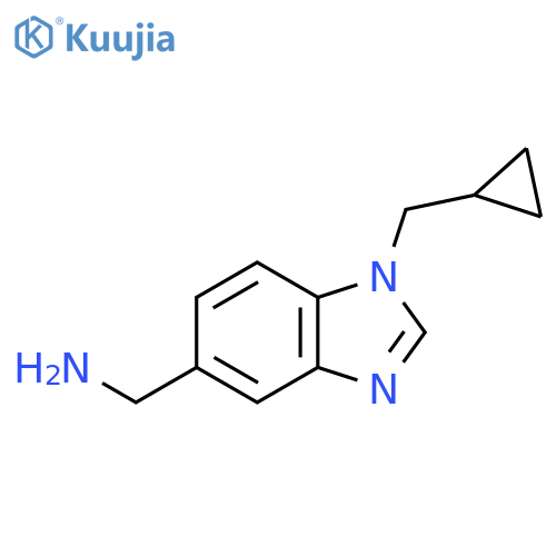 (1-(cyclopropylmethyl)-1H-benzo[d]imidazol-5-yl)methanamine structure