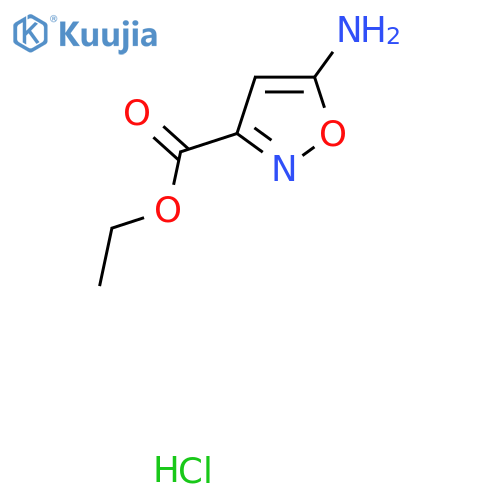 ethyl 5-amino-1,2-oxazole-3-carboxylate hydrochloride structure