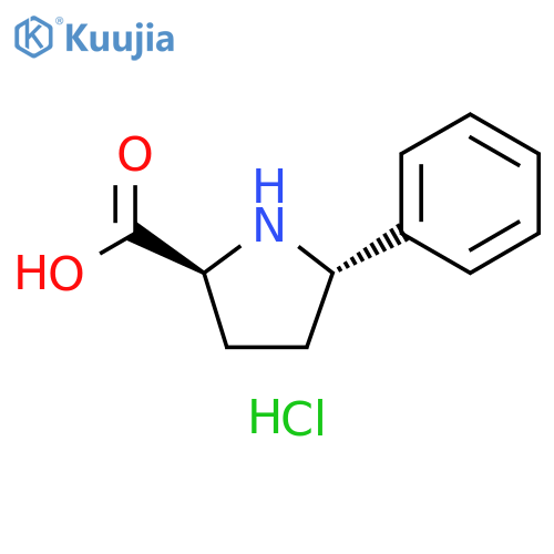 rac-(2R,5R)-5-phenylpyrrolidine-2-carboxylic acid hydrochloride, trans structure