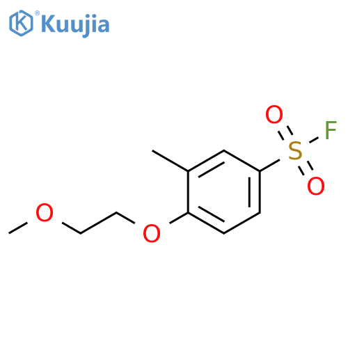4-(2-methoxyethoxy)-3-methylbenzene-1-sulfonyl fluoride structure