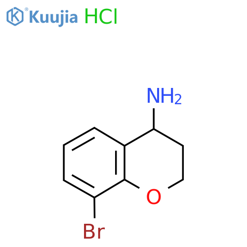 8-bromo-3,4-dihydro-2H-1-benzopyran-4-amine hydrochloride structure