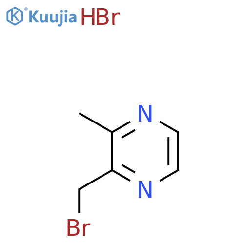 2-(Bromomethyl)-3-methylpyrazine hydrobromide structure