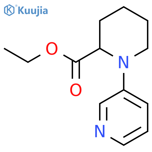 Ethyl 1-(pyridin-3-yl)piperidine-2-carboxylate structure