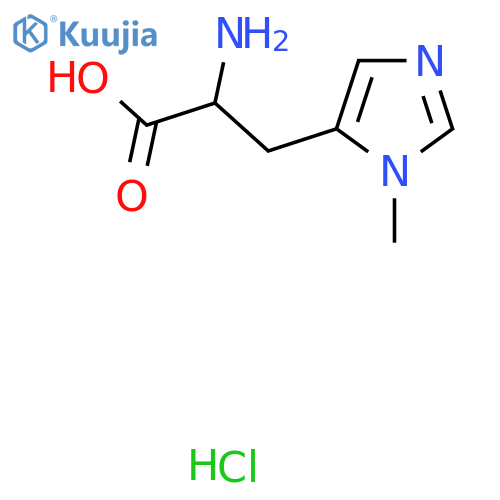 2-Amino-3-(1-methyl-1H-imidazol-5-yl)propanoic acid HCl structure