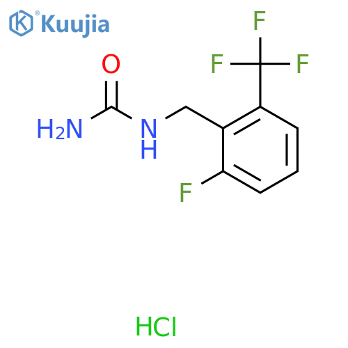 1-(2-Fluoro-6-(trifluoromethyl)benzyl)urea hydrochloride structure