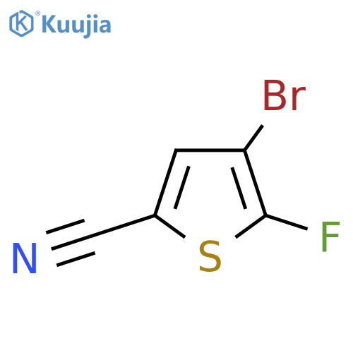 4-Bromo-5-fluorothiophene-2-carbonitrile structure