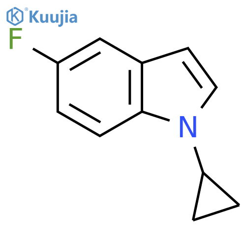 1-Cyclopropyl-5-fluoro-1H-indole structure