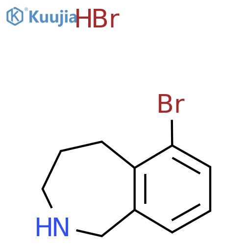 6-Bromo-2,3,4,5-tetrahydro-1H-benzo[c]azepine hydrobromide structure